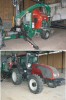 Traktor + štěpkovač