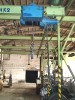 Žeriav mostový ASEA, nosnosť 1000 kg, rozpon 5,6 m (prestaviteľný). Žeriavovú dráhu tvorí samostatná