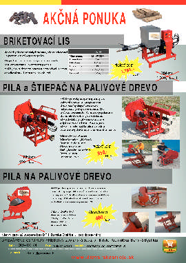 PÍLA a ŠTIEPAČKA na PALIVOVÉ DREVO