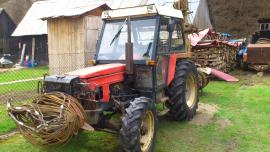 lesná lanovka + traktor