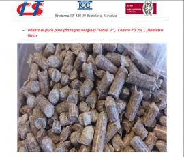 Pelety z čistého borovice (z panenského dreva) Stara V