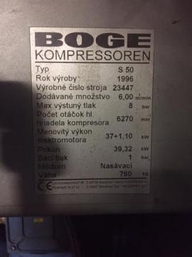 Skrutkový kompresor BOGE S50