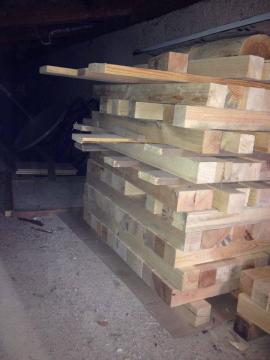 1 m3 borovicové hranoly 60x60 mm hoblované