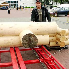Roundt Jumbo Kompletní stroj pro výrobu Srubové kulatiny.Nové záruka.
