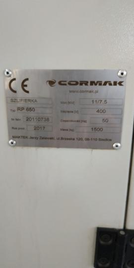 Egalizačná brúska na masív a dyhu Cormak RP650