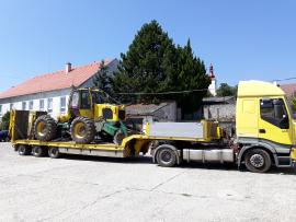 Preprava strojov - prevoz lkt ukt - podvalnik - trailer
