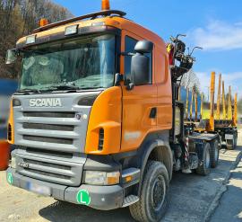 Predám súpravu na prepravu dreva Scania R420 6x6
