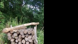 Dřevo - akátové sloupky
