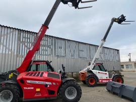 Predaj teleskopických nakladačov Bobcat a Massey a štiepačky na drevo