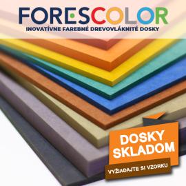 Farebné MDF dosky FORESCOLOR – dizajnový materiál pre stolárov a archi