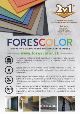 Farebné MDF dosky FORESCOLOR – dizajnový materiál pre stolárov a archi
