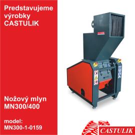 Jazdený nožový mlyn CASTULIK MN300 – drvič pre drevospracujúce firmy