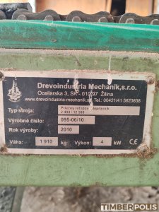 Kompletná technológia na manipuláciu s drevom – 2× Zembroda