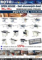 Open House - predaj nových strojov SCM GROUP Minimax so zľav 