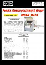 Štvorstranná frézka - hobľovacia SICAR |  Stolárska technika | Drevoobrábacie stroje | CENTROGLOB, s.r.o.